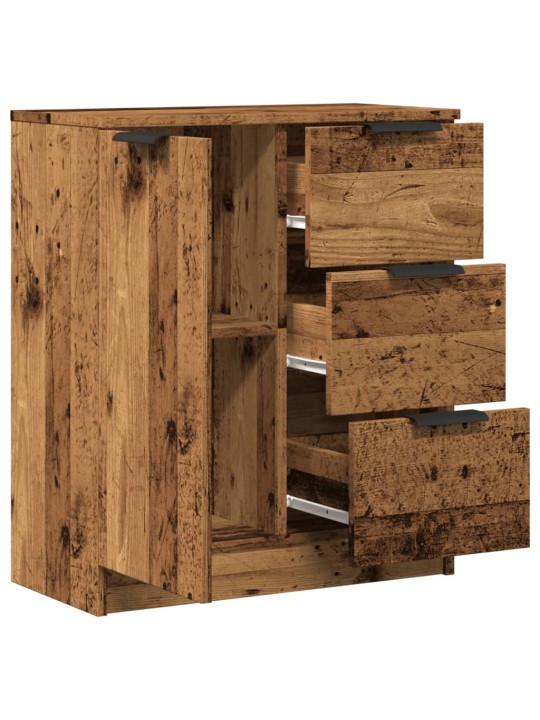 Příborník old wood 60 x 30 x 70 cm kompozitní dřevo