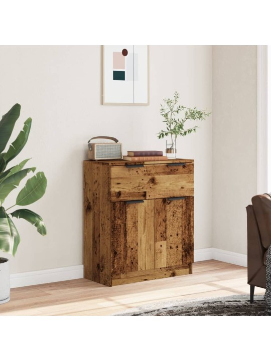 Příborník old wood 60 x 30 x 70 cm kompozitní dřevo