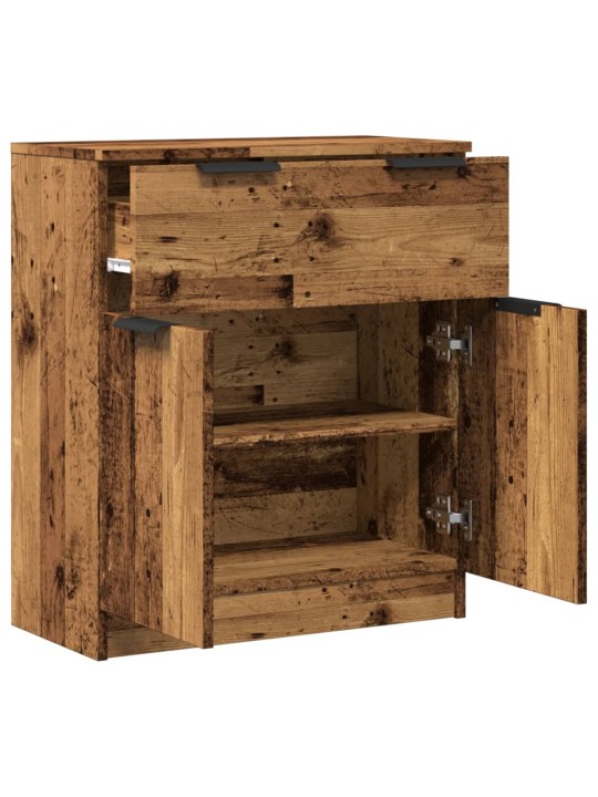Příborník old wood 60 x 30 x 70 cm kompozitní dřevo