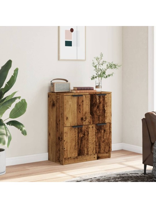 Příborník old wood 60 x 30 x 70 cm kompozitní dřevo