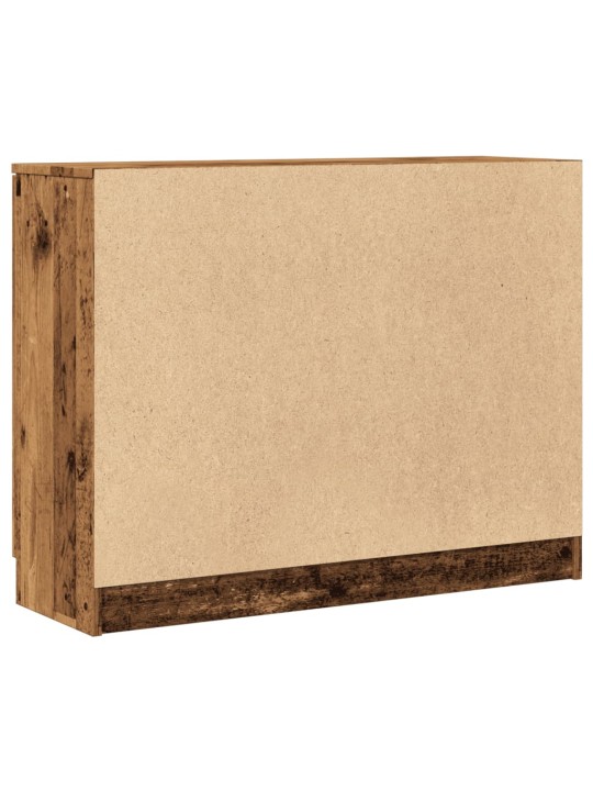 Příborník old wood 90,5 x 30 x 70 cm kompozitní dřevo