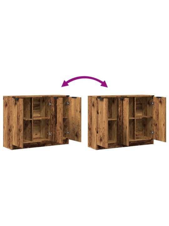 Příborník old wood 90,5 x 30 x 70 cm kompozitní dřevo