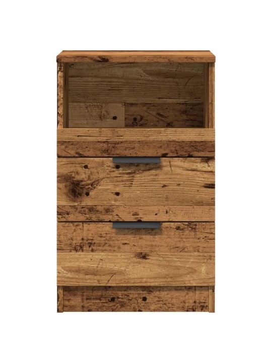 Noční stolek old wood 40 x 36 x 65 cm kompozitní dřevo