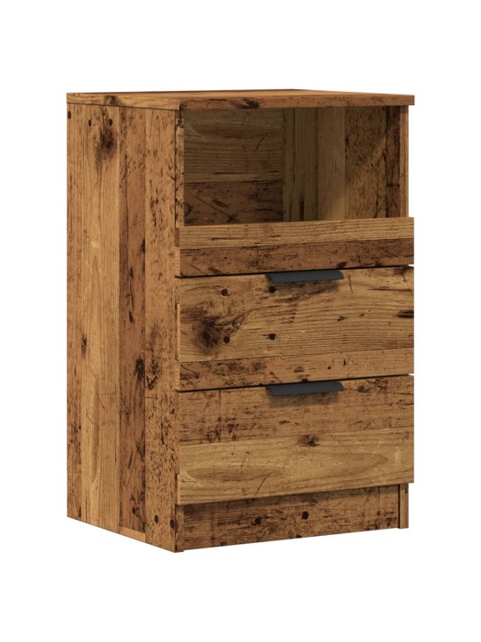 Noční stolky 2 ks old wood 40 x 36 x 65 cm kompozitní dřevo