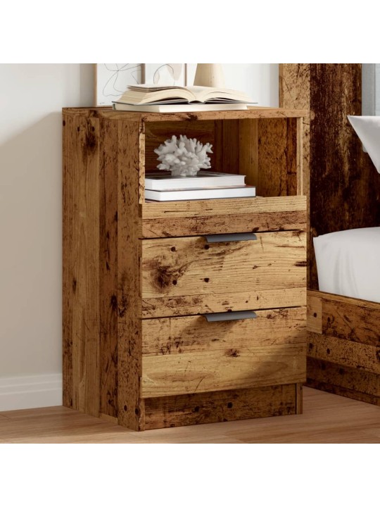 Noční stolky 2 ks old wood 40 x 36 x 65 cm kompozitní dřevo