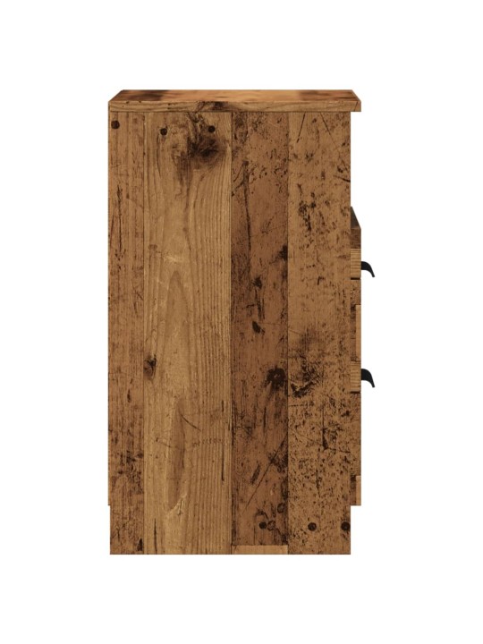 Noční stolky 2 ks old wood 40 x 36 x 65 cm kompozitní dřevo