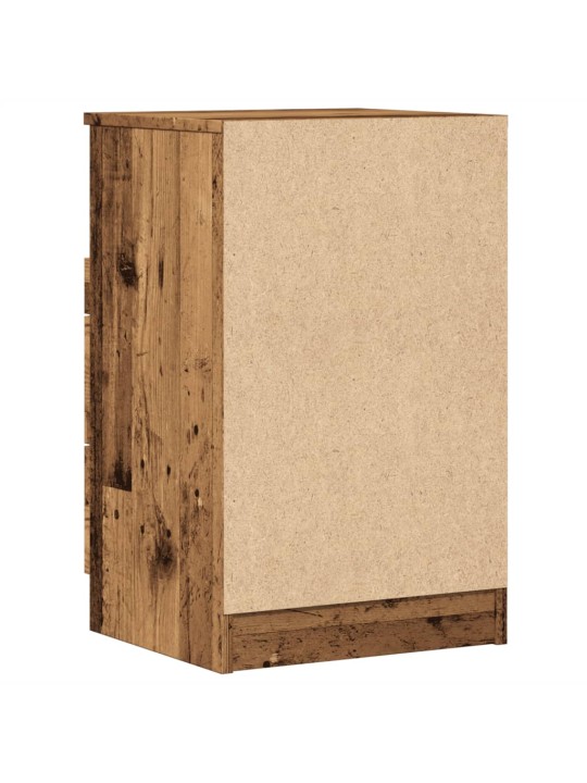 Noční stolky 2 ks old wood 40 x 36 x 65 cm kompozitní dřevo
