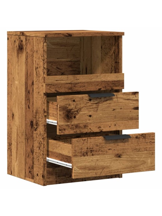 Noční stolky 2 ks old wood 40 x 36 x 65 cm kompozitní dřevo