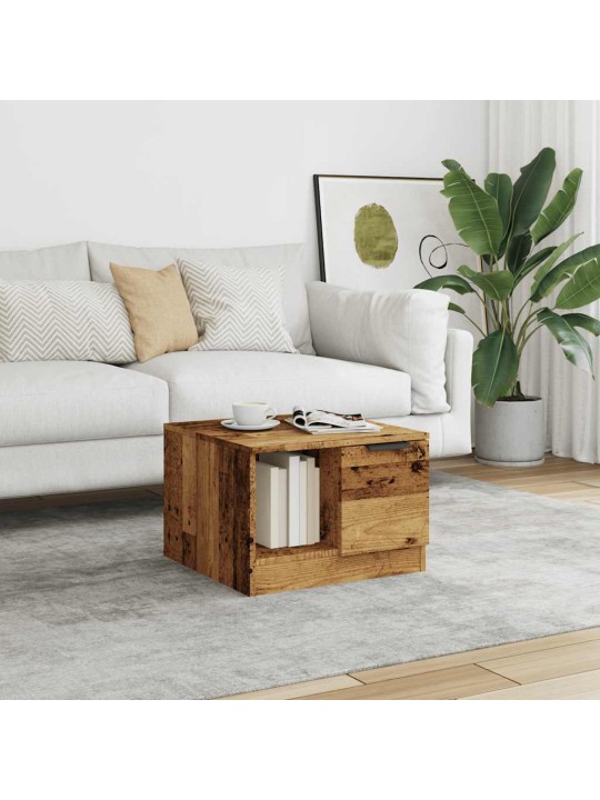 Konferenční stolek old wood 50x50x36 cm kompozitní dřevo