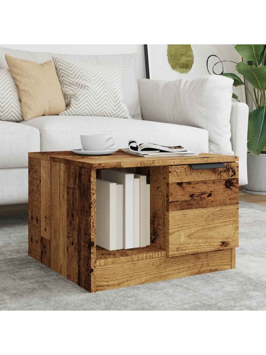 Konferenční stolek old wood 50x50x36 cm kompozitní dřevo