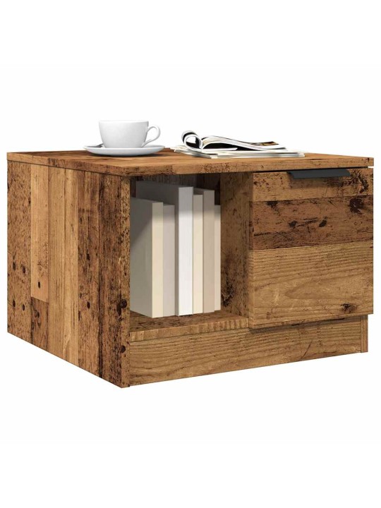 Konferenční stolek old wood 50x50x36 cm kompozitní dřevo