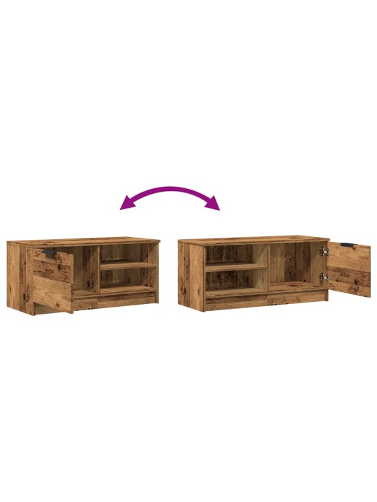 Tv skříňka starého dřeva 80 x 35 x 36,5 cm kompozitní dřevo