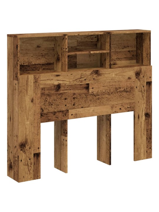 Čelo postele s úložným prostorem old wood 120 x 19 x 103,5 cm