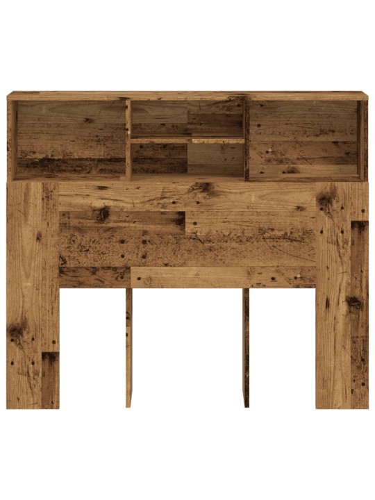 Čelo postele s úložným prostorem old wood 120 x 19 x 103,5 cm