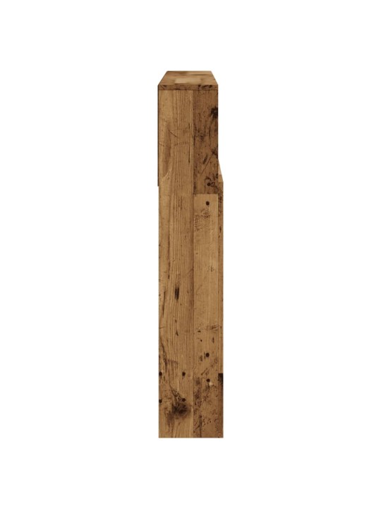 Čelo postele s úložným prostorem old wood 120 x 19 x 103,5 cm