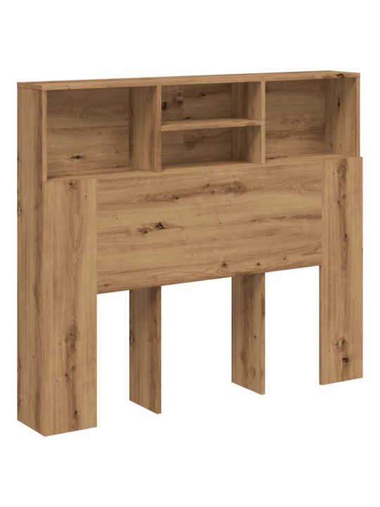 Čelo postele s úložným prostorem dub artisan 120x19x103,5 cm