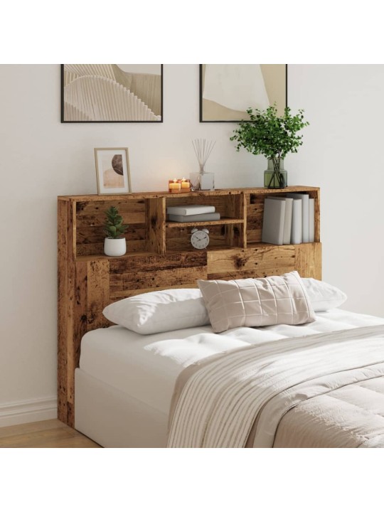 Čelo postele s úložným prostorem old wood 140 x 19 x 103,5 cm