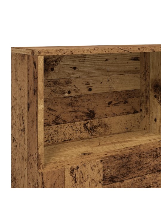 Čelo postele s úložným prostorem old wood 140 x 19 x 103,5 cm