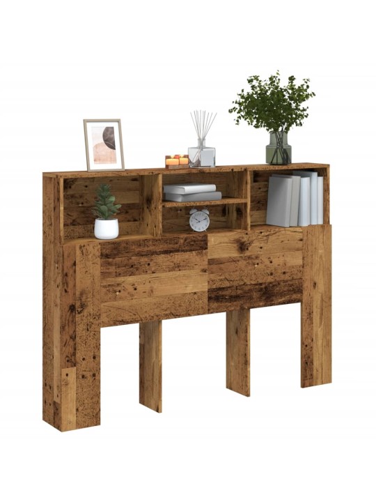 Čelo postele s úložným prostorem old wood 140 x 19 x 103,5 cm