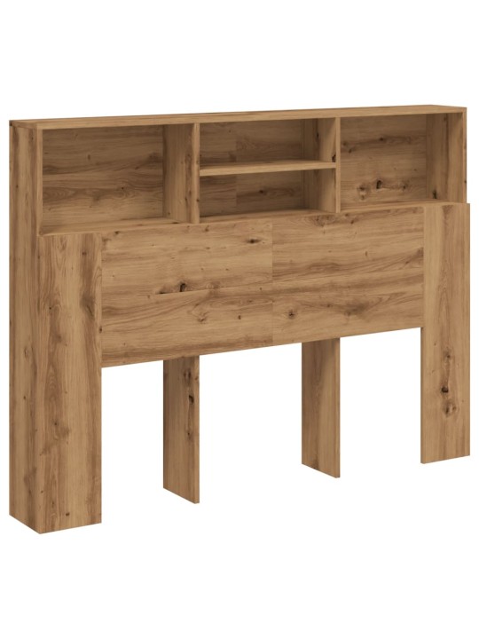 Čelo postele s úložným prostorem dub artisan 140x19x103,5 cm