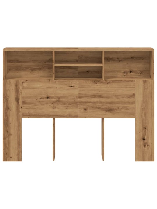 Čelo postele s úložným prostorem dub artisan 140x19x103,5 cm