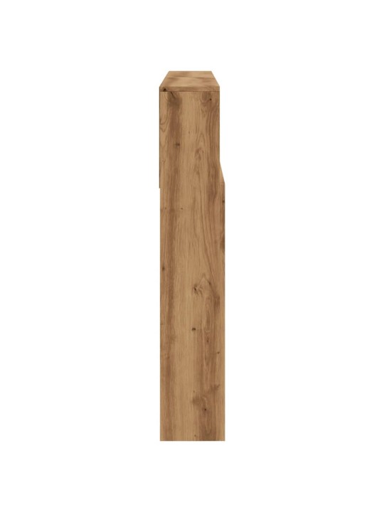 Čelo postele s úložným prostorem dub artisan 140x19x103,5 cm