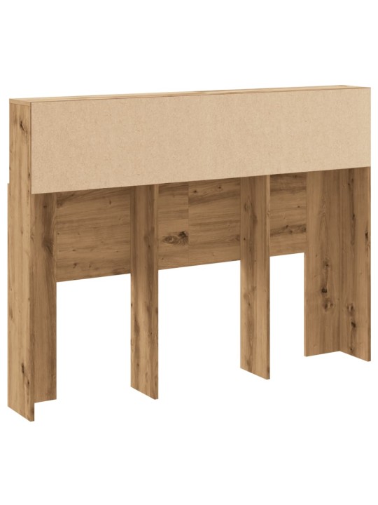 Čelo postele s úložným prostorem dub artisan 140x19x103,5 cm