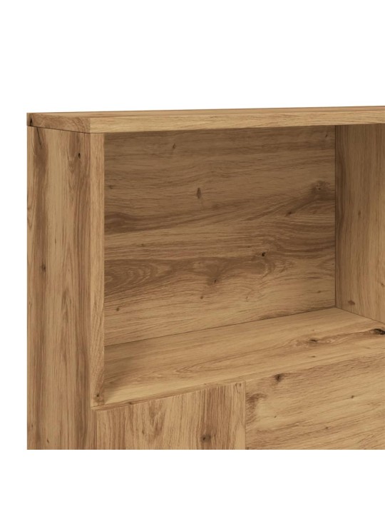 Čelo postele s úložným prostorem dub artisan 140x19x103,5 cm