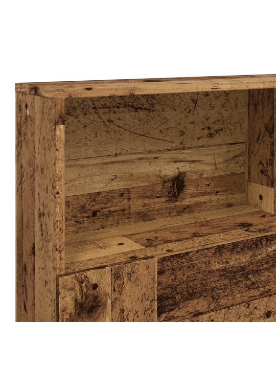 Čelo postele s úložným prostorem old wood 160 x 19 x 103,5 cm