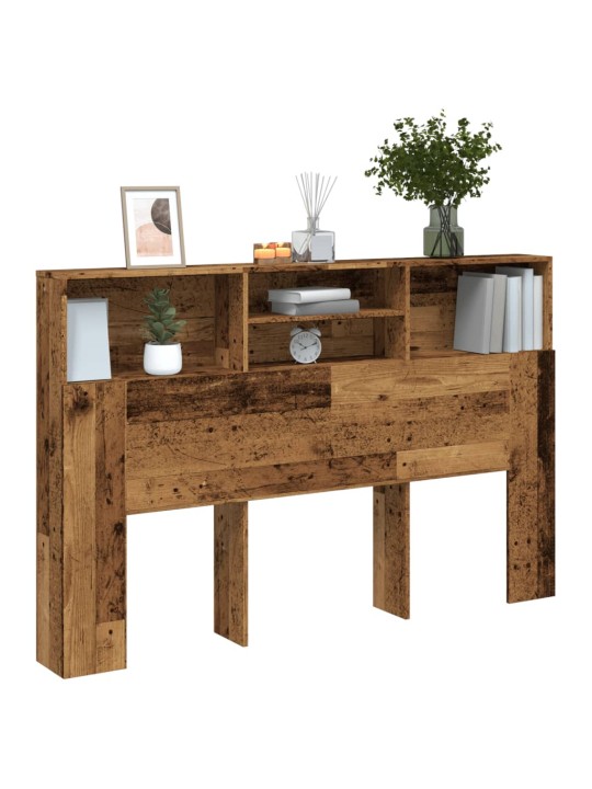 Čelo postele s úložným prostorem old wood 160 x 19 x 103,5 cm