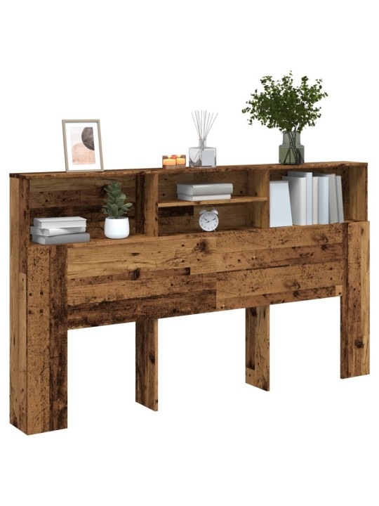 Čelo postele s úložným prostorem old wood 180 x 19 x 103,5 cm