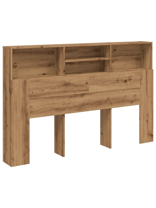 Čelo postele s úložným prostorem dub artisan 180x19x103,5 cm