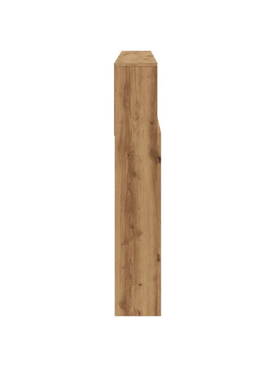 Čelo postele s úložným prostorem dub artisan 180x19x103,5 cm