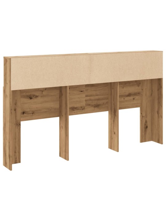 Čelo postele s úložným prostorem dub artisan 180x19x103,5 cm