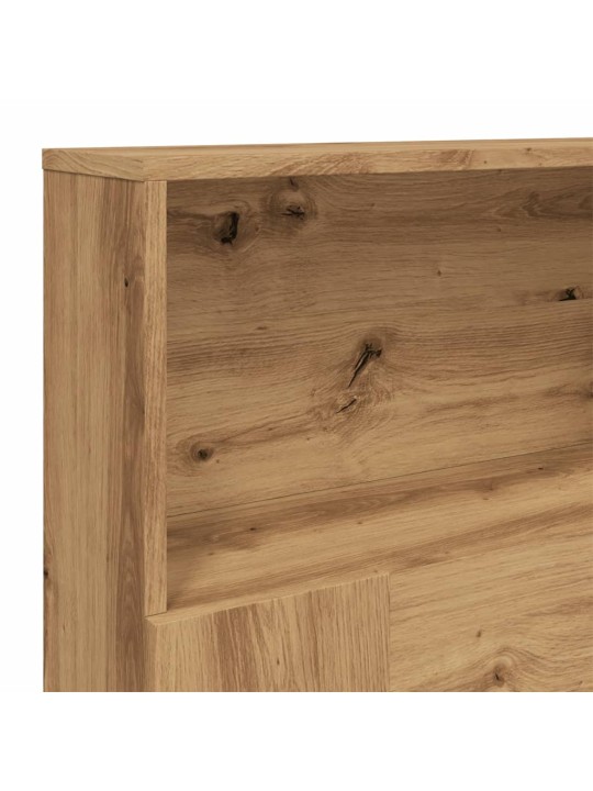 Čelo postele s úložným prostorem dub artisan 180x19x103,5 cm