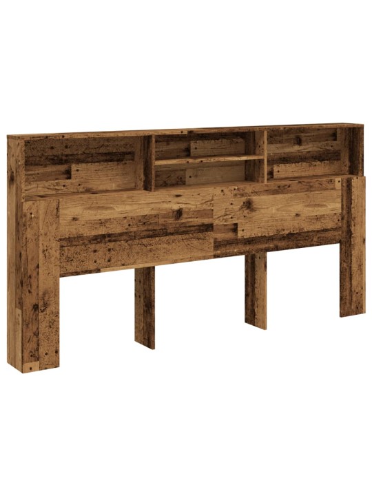 Čelo postele s úložným prostorem old wood 200 x 19 x 103,5 cm