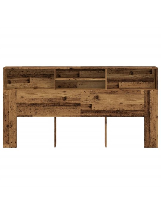 Čelo postele s úložným prostorem old wood 200 x 19 x 103,5 cm