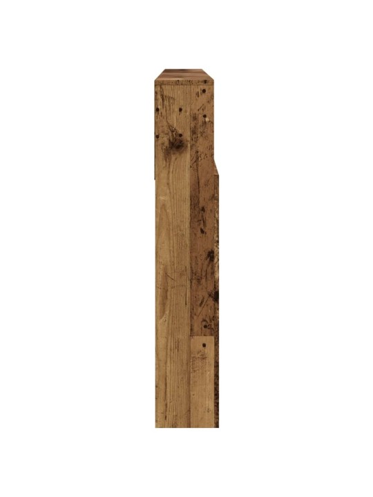 Čelo postele s úložným prostorem old wood 200 x 19 x 103,5 cm