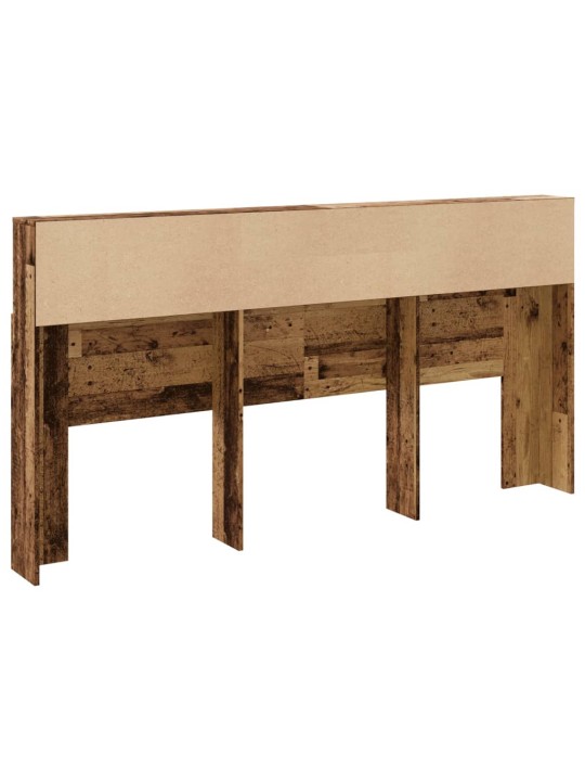 Čelo postele s úložným prostorem old wood 200 x 19 x 103,5 cm