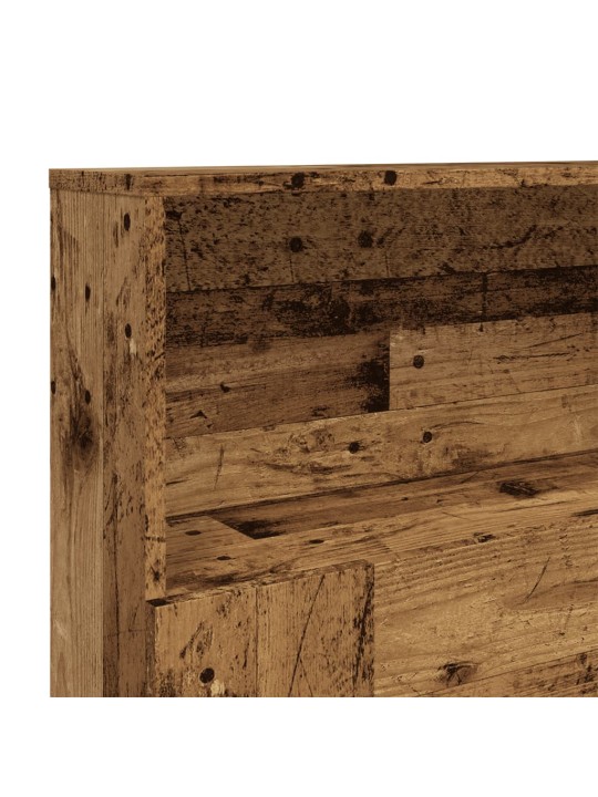 Čelo postele s úložným prostorem old wood 200 x 19 x 103,5 cm