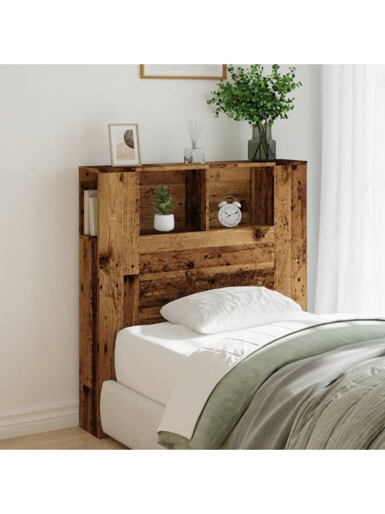 Čelo postele s úložným prostorem old wood 100 x 19 x 104,5 cm