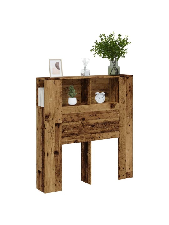 Čelo postele s úložným prostorem old wood 100 x 19 x 104,5 cm