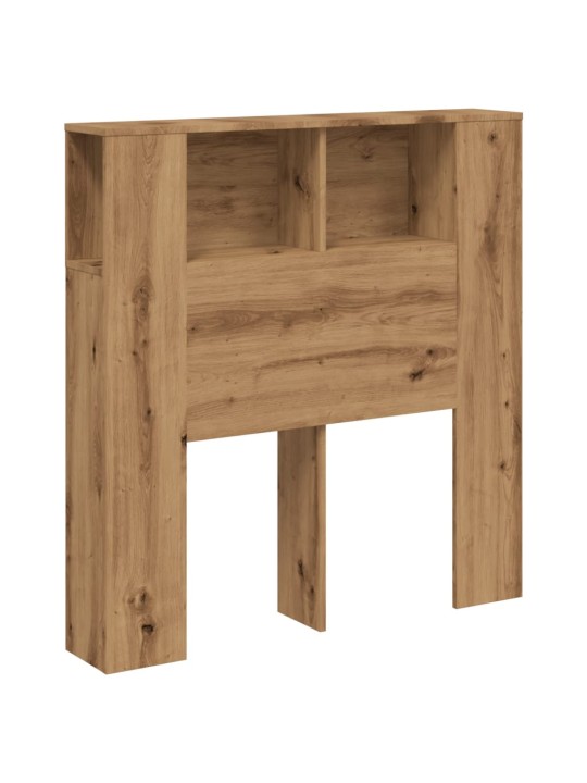 Čelo postele s úložným prostorem dub artisan 100x19x104,5 cm