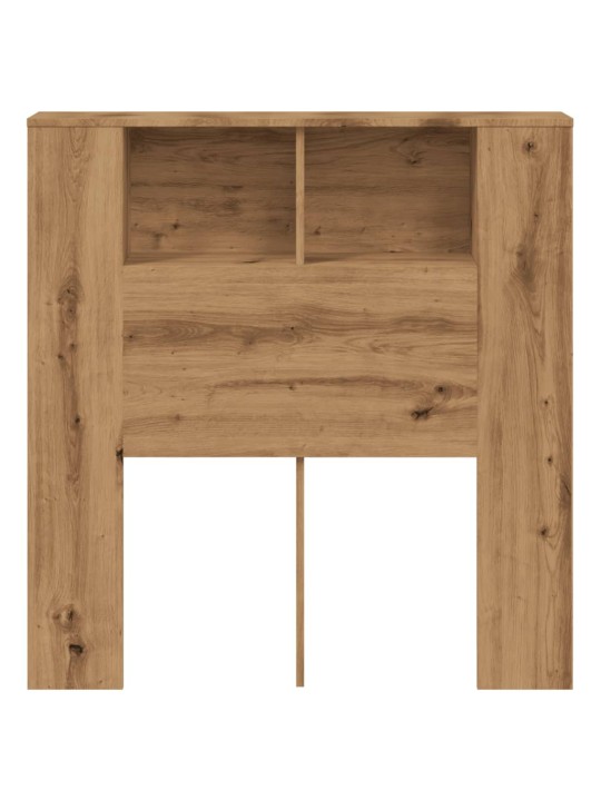 Čelo postele s úložným prostorem dub artisan 100x19x104,5 cm
