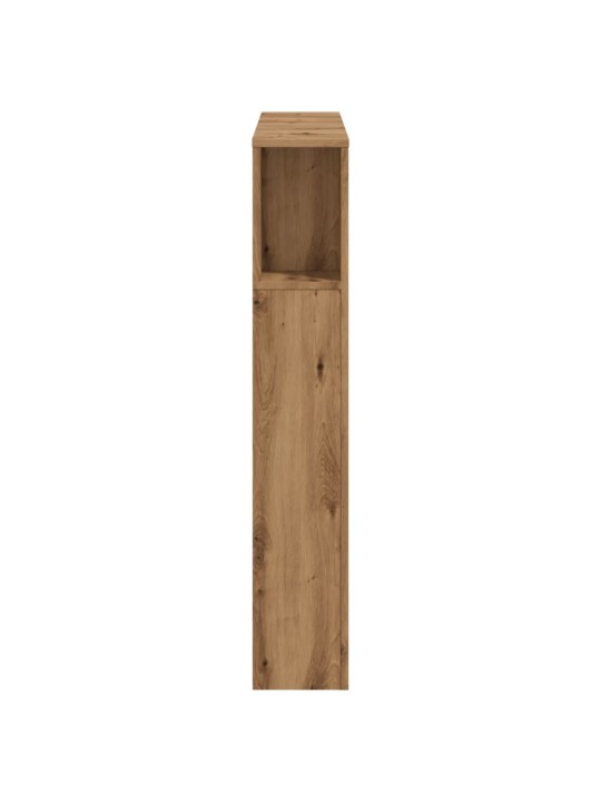 Čelo postele s úložným prostorem dub artisan 100x19x104,5 cm