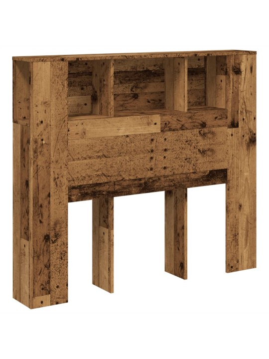 Čelo postele s úložným prostorem old wood 120 x 19 x 104,5 cm