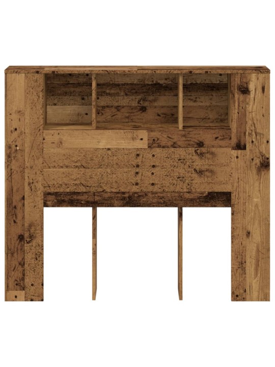 Čelo postele s úložným prostorem old wood 120 x 19 x 104,5 cm