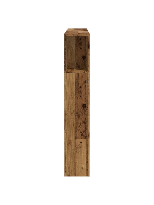Čelo postele s úložným prostorem old wood 120 x 19 x 104,5 cm