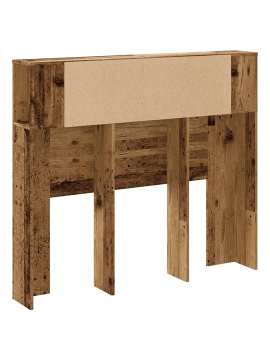 Čelo postele s úložným prostorem old wood 120 x 19 x 104,5 cm