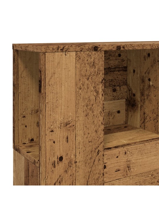 Čelo postele s úložným prostorem old wood 120 x 19 x 104,5 cm